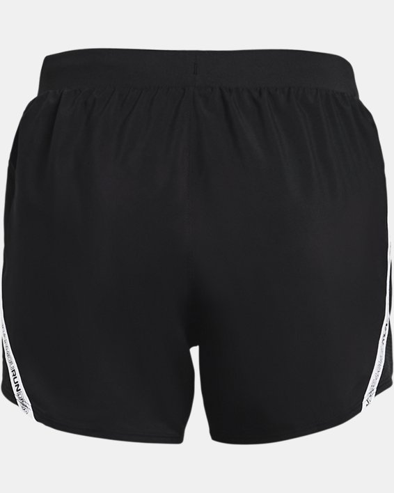 Women's UA Fly-By 2.0 Brand Shorts, Black, pdpMainDesktop image number 6